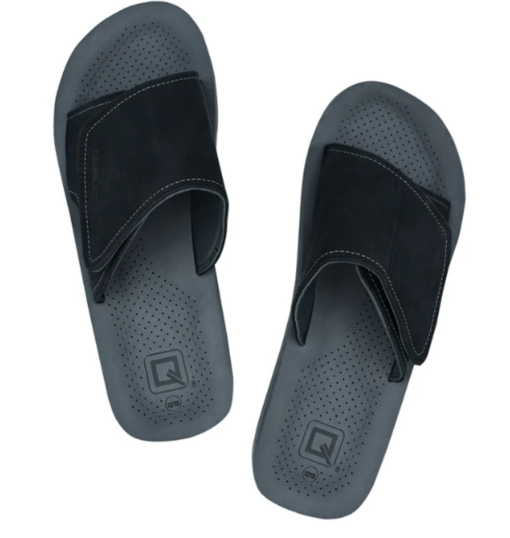 Mens Adjustable Breathable Perforated Footbed Sport Slides Size 8.5 New